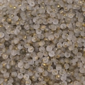 4mm frosted glass beads with gold foil for DIY jewelry making and bracelets - Gray