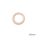 Anneau en bois naturel de 45mm pour bricolage et bijoux avec une finition lisse - 45mm (5 Pièces/Paquet) / Couleur bois naturel