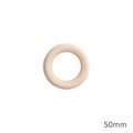 Anneau en bois naturel de 50mm pour la création de bijoux DIY et accessoires faits main - 50mmx10mm (5 Pièces/Paquet) / Couleur bois naturel