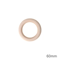 Anneau en bois naturel pour DIY, cercle en bois lisse de 60mm pour la bijouterie - 60mm (2 Pièces/Paquet) / Couleur bois naturel