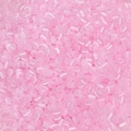 Pink cat eye glass donut beads for DIY handmade bracelets and necklaces craft projects - Light Pink