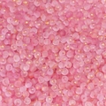 Pink frosted 4mm glass beads with gold foil flecks for handmade jewelry DIY - Rose Pink