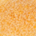 4mm frosted orange and cream glass beads with gold leaf inlay for DIY jewelry crafts - Yellow
