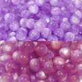 10mm resin star beads in lavender cat eye and rose red glitter finish for DIY jewelry - Dark Purple