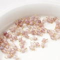 DIY jewelry 4mm faceted purple natural stone bead charms with gold metal rings - Strawberry Quartz / 4mm (2 Pieces/Pack)