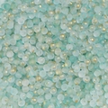 4mm mint green frosted glass beads with gold foil specks for DIY jewelry making - Light Cyan