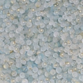 4mm frosted light blue glass beads with gold foil accents for DIY jewelry making - Light Blue