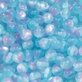 Blue and purple 10mm resin beads with aurora AB coating and fine glitter for DIY jewelry - 10mm (5 Pieces/Pack) / Blue Purple