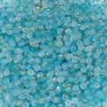 4mm frosted sky blue glass beads with gold foil flakes for DIY jewelry making - Sky Blue