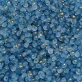 Sky blue frosted 4mm glass beads with gold splatter finish for DIY jewelry crafting - Dark Blue