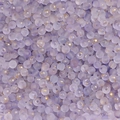 4mm frosted lavender glass seed beads with gold foil accents for DIY jewelry making - Light Purple