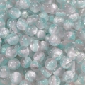 10mm mint green and white glitter striped resin beads for DIY jewelry making and crafts - 10mm (5 Pieces/Pack) / Blue