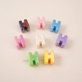 Bunte irisierende Acryl H-Buchstabenperlen in Pastellfarben für DIY-Schmuckherstellung - Buchstabe H Stil (H)