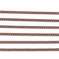 Red copper finish curb chain segments for DIY necklace and jewelry making - 1 Meter/Pack / 1.6mm Antique Copper