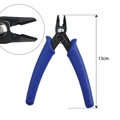 Blue-handled 13cm DIY jewelry pliers for precision beadwork and handmade crafts - Electronic Pliers (#20)
