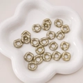 Matte gold acrylic wavy lace beads for DIY jewelry and beaded necklaces and phone chains - 16mm (5 Pieces/Pack) / Matte Gold