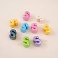 Bunte Acryl-Buchstaben-S-Perlen mit irisierendem Perlglanz für DIY-Schmuckherstellung - Buchstabe S Stil (S)