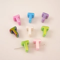 Perlmuttfarbene T-Buchstaben-Acrylperlen in Pastellfarben für DIY-Schmuckbasteln - Buchstabe T Stil (T)