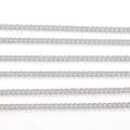 Flat silver plated copper cross chain links for jewelry making DIY craft findings - 1 Meter/Pack / 2.5mm Silver