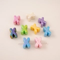 Bunte Acryl X-Buchstabenperlen mit Perlglanz-Finish für DIY-Schmuck und Handwerk - Buchstabe X Stil (X)