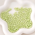 Pale green 4x7mm oval cream-lacquered glass beads for DIY jewelry making and crafts - 4x7mm (10g/Pack, Approx. 52 Pcs) / Sprout Green