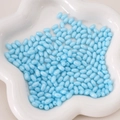 Light blue 4x7mm cream finish rice shaped glass beads for DIY jewelry making - 4x7mm (10g/Pack, Approx. 52 Pcs) / Aqua