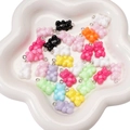 Colorful 11x21mm acrylic bear charms for DIY jewelry making in a star-shaped bowl - 11x21mm (10 Pieces) / Random Mixed Colors