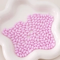 Pink 4x7mm glass rice beads with creamy finish in star dish for DIY jewelry making - 4x7mm (10g/Pack, Approx. 52 Pcs) / Pink Purple