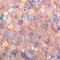 Pink iridescent DIY mixed shape sequins set with faux pearls for sewing and jewelry - Snow Bud Pink Macaron Pearl