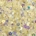 Mixed light yellow sequins and white pearls kit for DIY craft decoration - Yellow Pearl Sequin Mix