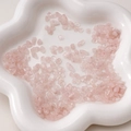 Piedras naturales rosas irregulares de 3-8 mm con agujeros para joyería DIY - Cuarzo rosa / 3-5 mm (Agujero aprox. 0,5 mm, aprox. 300 unidades/tira)
