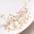 Golden stainless steel open jump rings for DIY jewelry making and bracelet accessories - 0.5x4mm (30 Pieces/Pack) / Gold