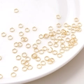Polished golden stainless steel open jump rings for DIY jewelry making and connection - 0.8x5mm (20 Pieces/Pack) / Gold