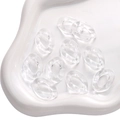 Transparante acryl schakels voor DIY sieraden maken en handtas accessoires - Transparante Ovale Gesp / 50 Stuks / Helder Wit