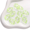 Lichtgroene doorschijnende acryl kettingstangen voor DIY sieraden en creatieve hobby - Transparante Ovale Gesp / 50 Stuks / Groen