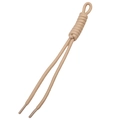 Pendentif porte-clés en paracorde polyester kaki avec nœud romain et boucle - Longueur env. 22cm, nœud romain env. 4.5cm, 1 pièce/paquet / Khaki