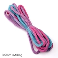 3.5mm gradient cotton cord for DIY bracelets in pink purple and blue 3m length - 3.5mm x 3m / Pale Blue