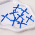 Königsblaue Mini-Schleifen aus Polyester für DIY-Haarschmuck und Bastelzubehör - Saphirblau