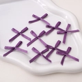 Mini-Lila-Polyester-Satin-Schleifen für DIY-Haarschmuck und Geschenkdekorationen - Dunkelviolett