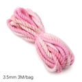 3.5mm pink gradient 3-strand twisted cotton rope for DIY bracelets and crafts, 3M per bag - 3.5mm x 3m / Good Times