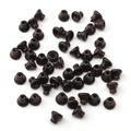Donkerbruine klokvormige sandelhouten kralen voor DIY-sieraden en kwastjes maken - Geschikt voor 6-8mm Kralen (Verpakking van 2) / Ebbenhout