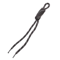 Porte-clés en paracorde marron avec bandes réfléchissantes et nœud décoratif tissé - Arc-en-ciel / 1 Pièce / Gris