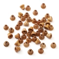 Natuurlijke donkerbruine houten kralen met kegelvorm voor DIY sieraden maken - Gouden Hout