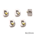 DIY letter D kralen met gouden hartpatroon en 8x10mm zijgat voor sieraden maken - Letter D Stijl (BJI1200)