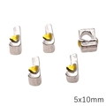 Zilveren legering kraal met gouden hart en 5x10mm gat voor het maken van DIY sieraden - Letter J Stijl (BJI1200)