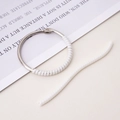 Spiralring-Größenversteller-Set aus weißem TPU zur Reduzierung des Ringinnendurchmessers - Einfarbig / Weiß