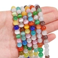 Handheld vibrant cat eye beads in assorted colors for DIY bracelet and necklace making - 8mm (Hole Approx 1.2mm) 25 Pieces/Pack / Multi-color