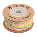 Multi-colored starry sky gradient polyester cotton thread for DIY necklace weaving - 1.2mm (25m/Roll) / 15# Yellow Green Gradient