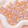 8mm purple and orange gradient resin beads with cat eye luster for DIY jewelry making - 10 Pieces Pack / Orange Blue