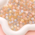8mm iridescent cat-eye resin beads with dreamy gradient macaron colors for DIY jewelry - Pink Blue